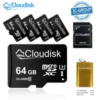 Clouddisk 5แพ็คไมโครการ์ด SD 32GB 64GB 128GB 256GB U3 C10 2GB 4GB 8GB 16GB การ์ดความจำโดย3C-Group บัตร TF Licencee สำหรับโทรศัพท์