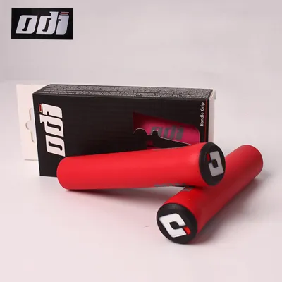 ODI 2pcs Bike Handlebar Grips MTB Silicone Handle Bar Grips Sets Soft Mountain Bicycle Grips End Plug Cycling Accessories Parts