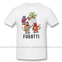 Fugazi T Shirts Fugatti Cartoon Print Music Tee Shirt Streetwear T Shirt Graphic Funny T-Shirt Basic 100 Percent Cotton T Shirts