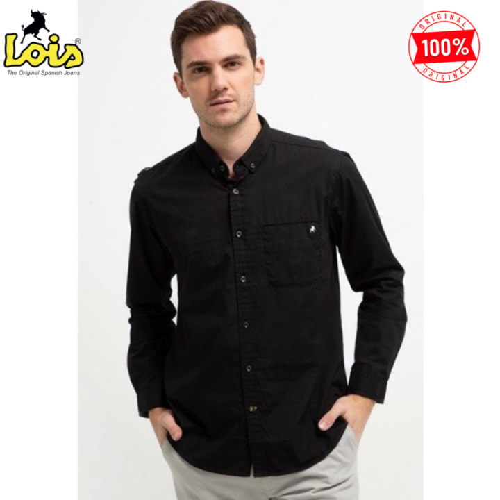 Lois Checked Print Kemeja Lengan Pendek Pria main image 1