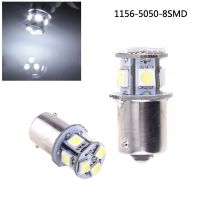 VOYAGE76GE1หลอดไฟรถ2ชิ้น R5W BA15S 1156 5050 8SMD สัญญาณเลี้ยว LED ไฟท้าย