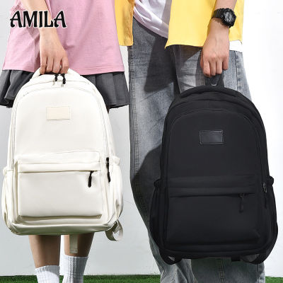 กระเป๋าเป้สะพายหลัง AMILA,เรียบง่าย,ความจุขนาดใหญ่,พักผ่อน,กระเป๋าสะพายเดินทาง,นักเรียนมัธยมปลาย,กระเป๋านักศึกษา