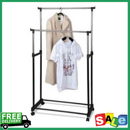 SKY300 DoublePole Clothes Rack(...) Lazada PH