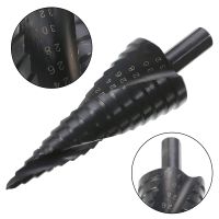 Black Speed Steel Titanium Step Spiral Drill Groove Conical Cone Drills Power Tools 4-32mm