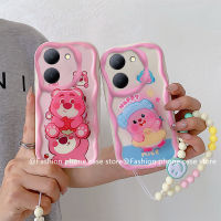 เคสพร้อมส่ง VIVO Y27 Y36 4G 5G Y35 Y16 Y22 Y22s Y02 Y02A Y02T Y02s Y01 Y30 5G เคส Phone Case เคสนิ่มกันกระแทกลายการ์ตูนน่ารักสร้อยข้อมือลูกปัดสีรุ้ง