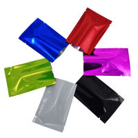 100Pcslot 5x7cm(1.97"x2.76") Heat Seal Flat Open Top Colorful Packing Bag Aluminum Foil Recyclable Food Vacuum Storage Bag