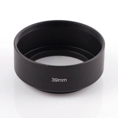 Universal Metal Lens Hood Shade 39mm Filter Thread Standard Screw-in Mount Black Protector for Canon Nikon Sony
