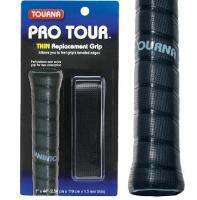 TOURNA PRO-TOUR  TM Grip -Black-1.5mm thick สีดำ รูระบายช่วยในการดูดซึมความชื้น 1 ชิ้น กริปด้านในสำหรับไม้เทนนิส ไม้แบดมินตัน