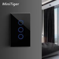 【DT】hot！ MiniTiger EU/US/UK/AU for Wall 1/2/3 Gang 1 Way Glass No Wifi