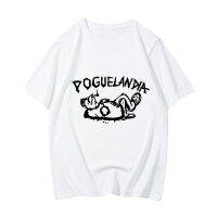 Poguelandia เสื้อยืด Harajuku mangacomic 100 เสื้อผ้าฤดูร้อน Casual Tees