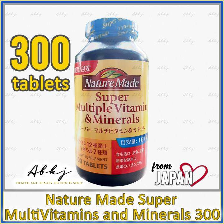 Nature Made Super Multi Vitamins and Minerals 300 Tablets from Japan