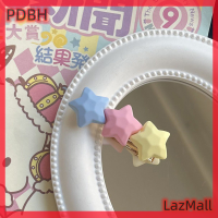 [ร้านแฟชั่น PDBH] แฟลชเซลน่ารักสีลูกอมกิ๊บหนีบผมรูปดาวดาวห้าแฉก Y2k กิ๊ฟติดผมน่ารักคลิปปังสุดน่ารักสำหรับเครื่องประดับผมอุปกรณ์ตกแต่งผมเด็กผู้หญิง