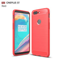 OnePlus 5T Case, Kunponทนทานเกราะยืดหยุ่นกันกระแทกคาร์บอนไฟเบอร์TPUลื่นป้องกันรอยขีดข่วนบางเคลือบเคสห่อหุ้มฝาหลังปลอกสำหรับOnePlus 5T