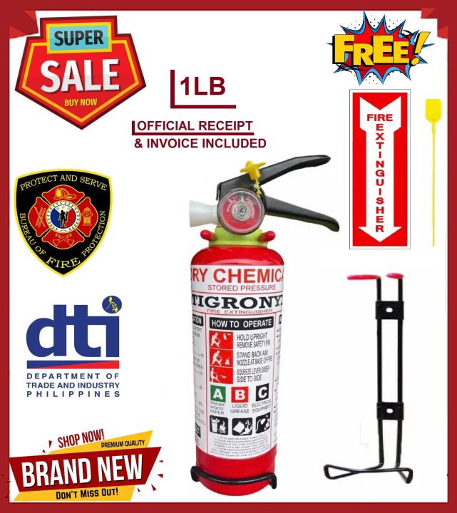 Fire Extinguisher 1lb ABC Dry Chemical Refillable | Lazada PH