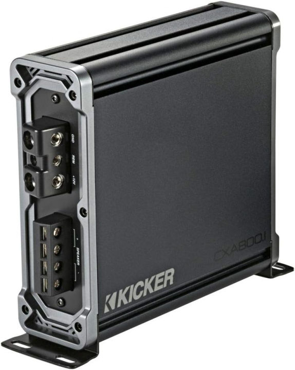 kicker-46cxa8001t-cx-series-1600-watt-max-power-class-d-amp-monoblock-car-audio-sub-vehicle-amplifier-black