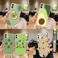 Y-232 Tasty Avocado อ่อนนุ่ม TPU เคสโทรศัพท์ หรับ iPhone 12 11 5 13 8 5s 14 6 6s Max Mini Plus SE Pro โปร่งใส ปก