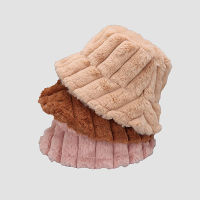 Korean Plush Bucket Hat Gentle Woman Hats Outdoor Winter Warm Fisherman Caps Multi Color Lamb Down Basin Cap