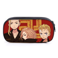 Tokyo กล่องดินสอการ์ตูน Revengers สำหรับเด็กหญิงเด็กชายนักเรียนช่องเคสกล่องดินสอเครื่องเขียนใหม่พิมพ์โพลีเอสเตอร์ความจุสูง0000