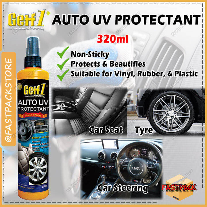 💦 GETF1 Auto UV Protectant 320ml For Vinyl Rubber Plastic Leather