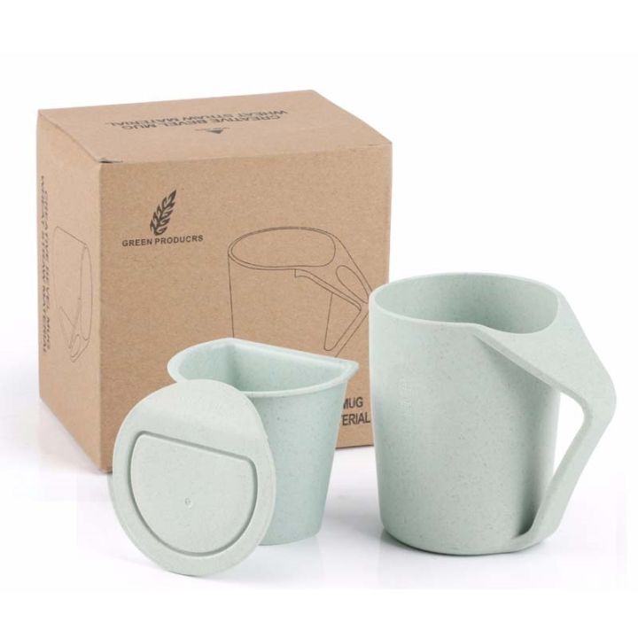 high-end-cups-ชุดถ้วยชาฟางข้าวสาลีจีนพร้อมฝาจานรอง-infuser-ancientstyle-office-cup-260ml-creative-teacup