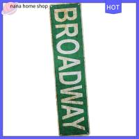 LUAN300603 สีเขียวอ่อน ลาย broadway Street Sign การตกแต่งผนัง 164นิ้วค่ะ ภาพวาดดีบุกตกแต่งบ้าน สามารถให้บริการได้ แผ่นเหล็กชุบดีบุก ภาพวาดติดผนังย้อนยุคทำจากดีบุก บาร์บาร์บาร์