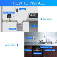 Tuya ZigBee สมาร์ทไร้สายควบคุมก๊าซน้ำวาล์วสมาร์ทบ้านอัตโนมัติวาล์วควบคุมสำหรับก๊าซทำงานร่วมกับ Alexa, ผู้ช่วย