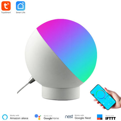 Tuya Smart WiFi Table Lamp Desk Night Light APP Control Colorful Dimmable Voice Control Work With Alexa Home Smart Home