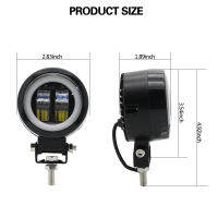 3 inches, 20 W, 12 V, 24 V, 6500 K, waterproof round LED lights for Bar, portable spotlights, motorcycle, SUV, cam