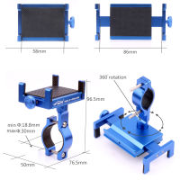 MTB กันกระแทก360หมุนโลหะ CNC ต่อต้านสไลด์จักรยานจักรยานที่วางศัพท์เมา H Andlebar คลิปยืนรถจักรยานยนต์ยึดมือถือ