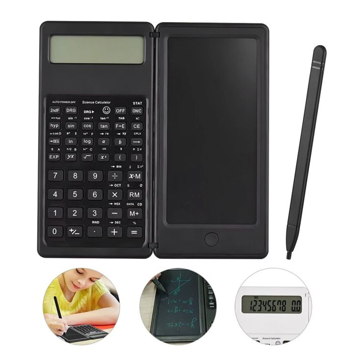 upgraded-solar-scientific-calculator-with-lcd-notepad-functions-professional-portable-foldable-calculator-for-students