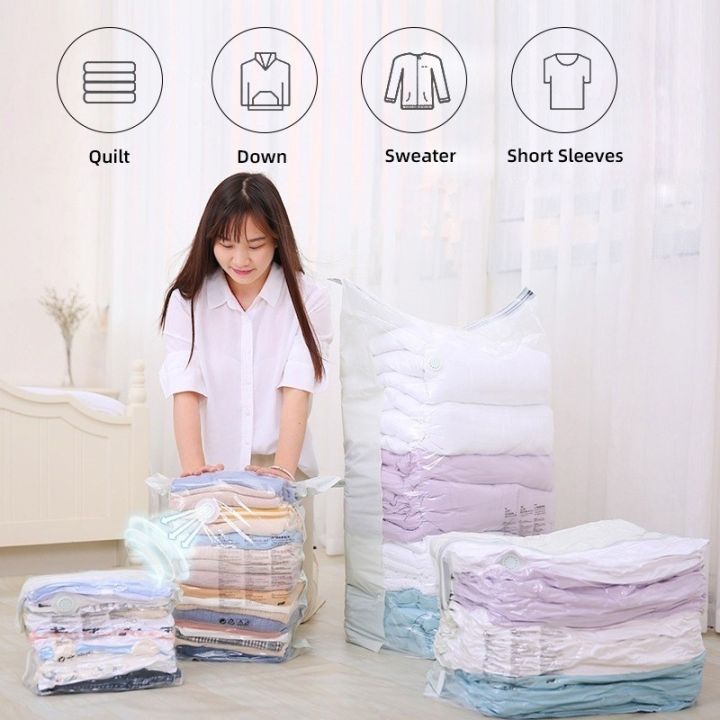 25 Vacuum Storage Bags, Space Saver Compression Storage Bags for Comforters  and Blankets, Vacuum Sealer Bags for Clothes (25C) in 2023 | Vacuum storage  bags, Bag storage, Efficient packing