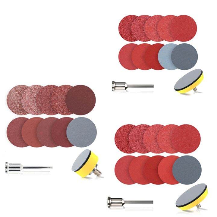 Sandpaper Disc Kit 102Pcs Polishing Wheel with Abrasive Polish Pad