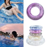 Transparent Glitter Pool Foats Swimming Ring Adult Children Inflatable Pool Tube Giant Float Boys Girl Water Fun Toy Swim Laps