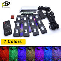 ไฟเท้าตกแต่งภายในรถยนต์,ไฟเส้น LED ตกแต่งบรรยากาศสี USB RGB ควบคุมเพลง