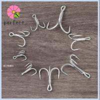 PAS 5Pcs/SET กันสนิม ล่อน้ำเค็ม อุปกรณ์ตกปลา น้ำเกลือ Triple Anchor Hooks Fishhooks Sea Trolling 4X Treble Hook