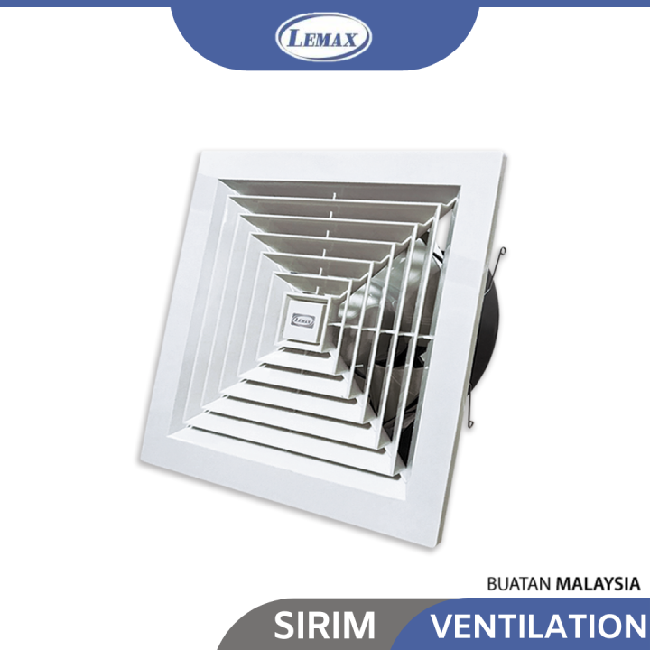 LEMAX 8", 10", 12" Exhaust Fan Ceiling Ventilation Fan Kipas Ekzos ...