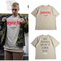 ◘ เสื้อยืดแขนสั้น ลาย Purpose tour แบบ Justin Bieber สไตล์ฮิปฮอป สำหรับผู้ชาย