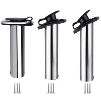 Fishing Pole Stand Stainless Steel Flush Mount Fishing Rod Holder Fishing Rod Holder 15/ 30 /90 Degree for Boat Accessories Marine