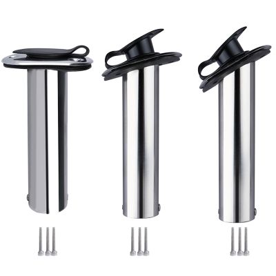 Fishing Pole Stand Stainless Steel Flush Mount Fishing Rod Holder Fishing Rod Holder 15/ 30 /90 Degree for Boat Accessories Marine