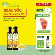 Combo 2 chai Dầu chiên xào cho bé Mămmy 100ml chịu nóng trên 200 độ C