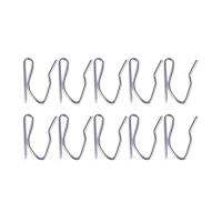 10pcs Curtain Drapery Pin Hooks - Silvery