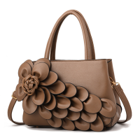 Good pu leather quality handbags flower design women handbags sweet lady bags