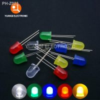 ₪☬ 10PCS 10MM LED Assorted Kit 5 Colors White Red Green Blue Yellow DIY F10 0.75W Diffused Round Light Emitting Diodes