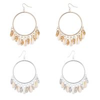 【YF】❃❈❁  Rattan Drop Earrings for Round Earring Gold Plated Beach