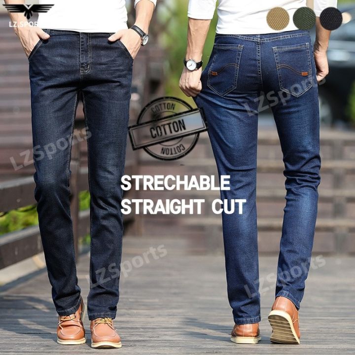 codff51906at-ready-stocck-09-slim-fit-jeans-men-jeans-slim-fit-lelaki-jeans-men-straight-cut-stretchable-jeans-men-denim-jeans-man-jeans-for-men