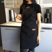 ۞◑❣ New Fashion Canvas Kitchen Aprons For Woman Men Chef Work Apron For Grill Restaurant Bar Shop Cafes Beauty Nails Studios Uniform