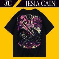 2023 NEWJC-Berserk ยี่ห้อ Warrior Black Plus ขนาดผู้ชายและผู้หญิงผ้าฝ้ายเสื้อยืดอะนิเมะเสื้อ