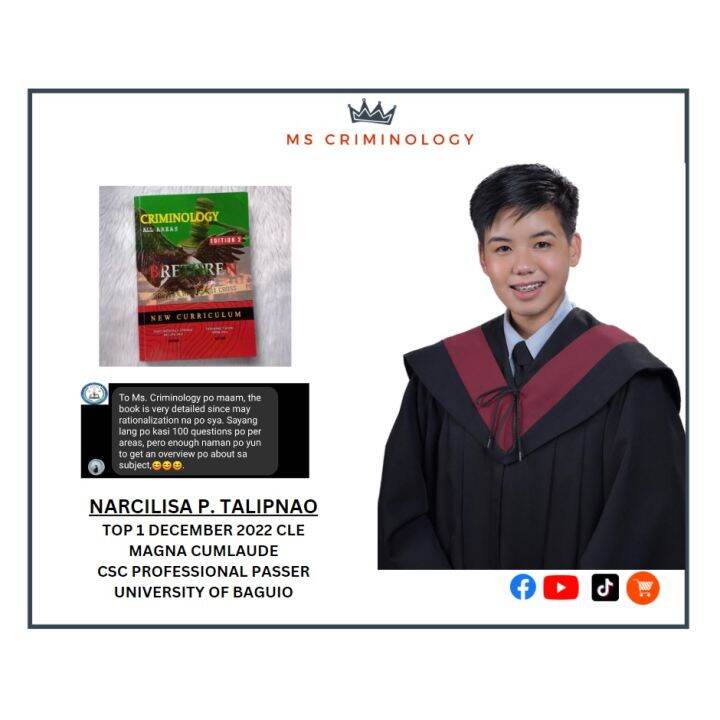 CRIMINOLOGY NEW CURRICULUM ALL AREAS | Lazada PH