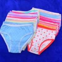 12pcs Lot Baby Girls Briefs Cartoon Underwears Children Panties Short Underpants Kids for 1-12 Years