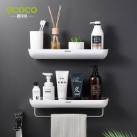 ECOCO bathroom storage rack shelf toilet wall-mounted toilet dressing table bath towel storage free punch storage rack